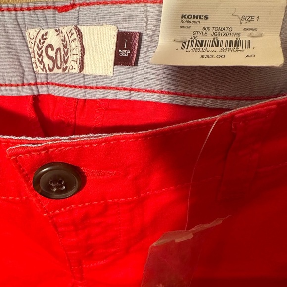 NWT Juniors SO Shortie low rise size 1 shorts - Picture 5 of 8